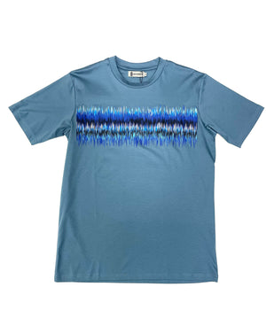 Mersey Sports - Bandidos Mens T-Shirt Frequency Blue/Navy LT-FRQ-BLU-DTL