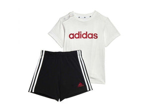 Mersey Sports - adidas Boys 2Pc Set Infants Lin Co T Set White/Black HR5890