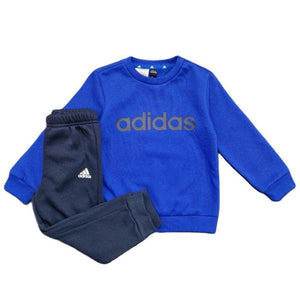 Mersey Sports - adidas Boys Jog Suit Infants Lin FL Jog Blue/Navy IB4768