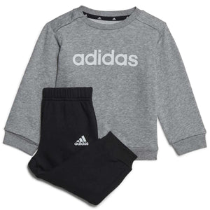 Mersey Sports - adidas Boys Jog Suit Infants Lin FL Jog Grey/Black HR5882
