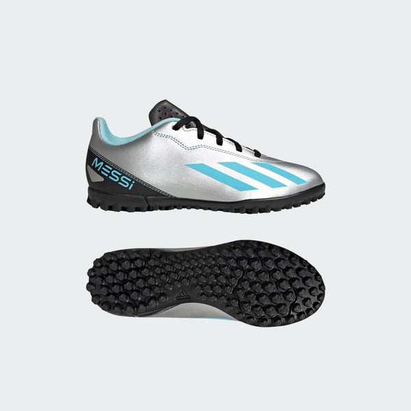 Mersey Sports - adidas Jr Football Boots X Crazyfast Silver Messi.4 Turf IE4068