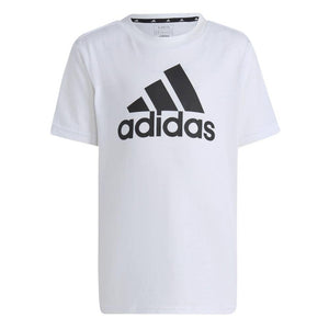 Mersey Sports - adidas Kids T-Shirt Lk Bl Core Logo Tee White/Black IC3830