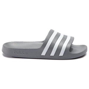 Mersey Sports - adidas Mens Sandals Adilette Aqua Slider Grey/White F35538