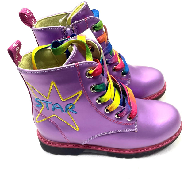Mersey Sports - Agatha Ruiz De La Prada Girls Boots Purple Malva 231961-A