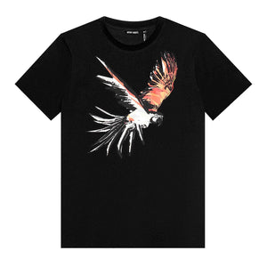Mersey Sports - Antony Morato Mens T-Shirt Osaka Parrot Black/Red MMKS02395-FA100144 9000