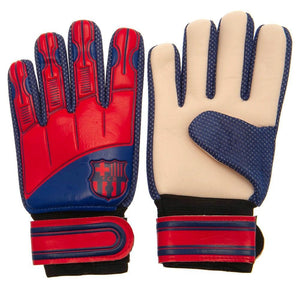Mersey Sports - Barcelona FC Kids Goalie Gloves Jr Red/Blue BC07713