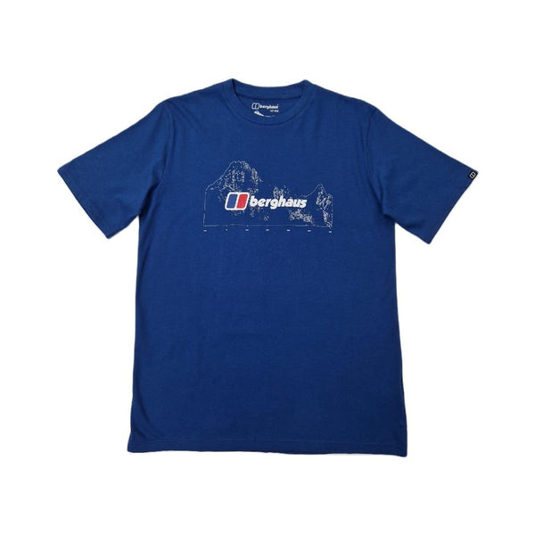 Mersey Sports - Berghaus Mens T-Shirt Mountain Width SS Blue 4A001732 JX8