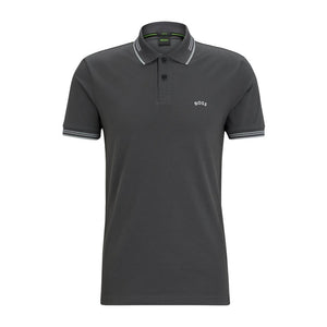 Mersey Sports - Boss Mens Polo Shirt Paul Curved Grey 50469245 027