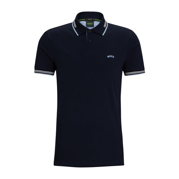 Mersey Sports - Boss Mens Polo Shirt Paul Curved Navy/Blue 50469245 409