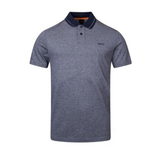 Mersey Sports - Boss Mens Polo Shirt PeOxford 1 Navy/Grey 50501771 404
