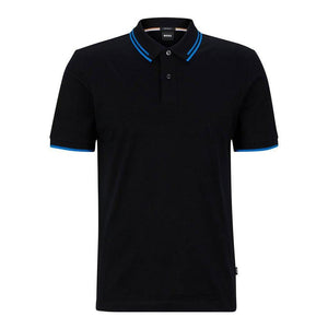 Mersey Sports - Boss Mens Polo Shirt Phillipson 115 Black/Blue 50495697 001