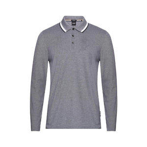 Mersey Sports - Boss Mens Polo Shirt Pittman 183 Navy/White 50500462 404