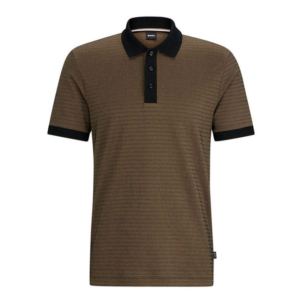 Mersey Sports - Boss Mens Polo Shirt Prout 40 Black/Brown 50500462 001