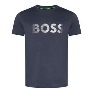Mersey Sports - Boss Mens T-Shirt Tee 1 Navy/White 50494106 402