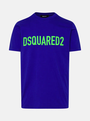 Mersey Sports - Dsquared2 Mens T-Shirt Capital Logo Blue/Green S74GD1126 S24321 520