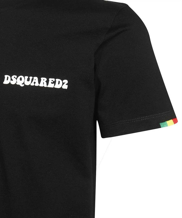 Mersey Sports - Dsquared2 Mens T-Shirt Small Name Black/White S74GD1245 S23009 900