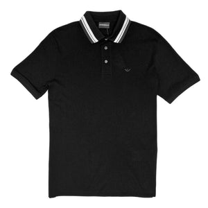 Mersey Sports - Emporio Armani Mens Polo Shirt SS Black 6R1FB8 1JTKZ 00C7