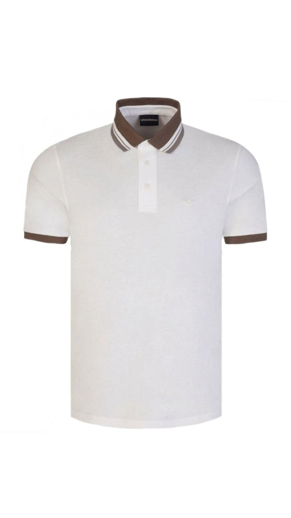 Mersey Sports - Emporio Armani Mens Polo Shirt SS White 6R1FB8 1JTKZ 01J4