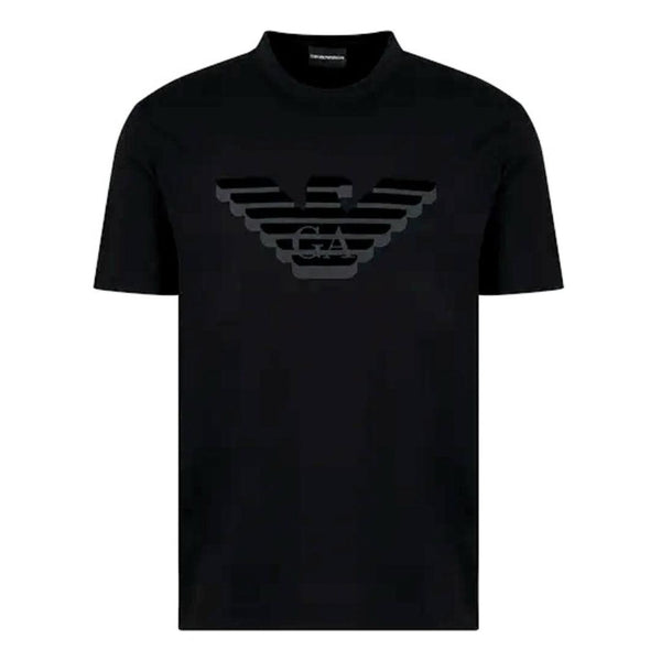 Mersey Sports - Emporio Armani Mens T-Shirt Eagle Logo Black 6R1TB4 1JPZZ 00A9