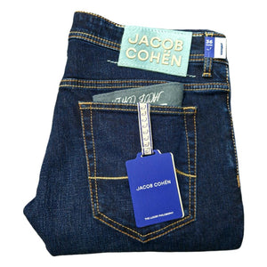 Mersey Sports - Jacob Cohen Mens Jeans Bard Slim Fit Dark Denim U Q E04 32 S 4077 616D