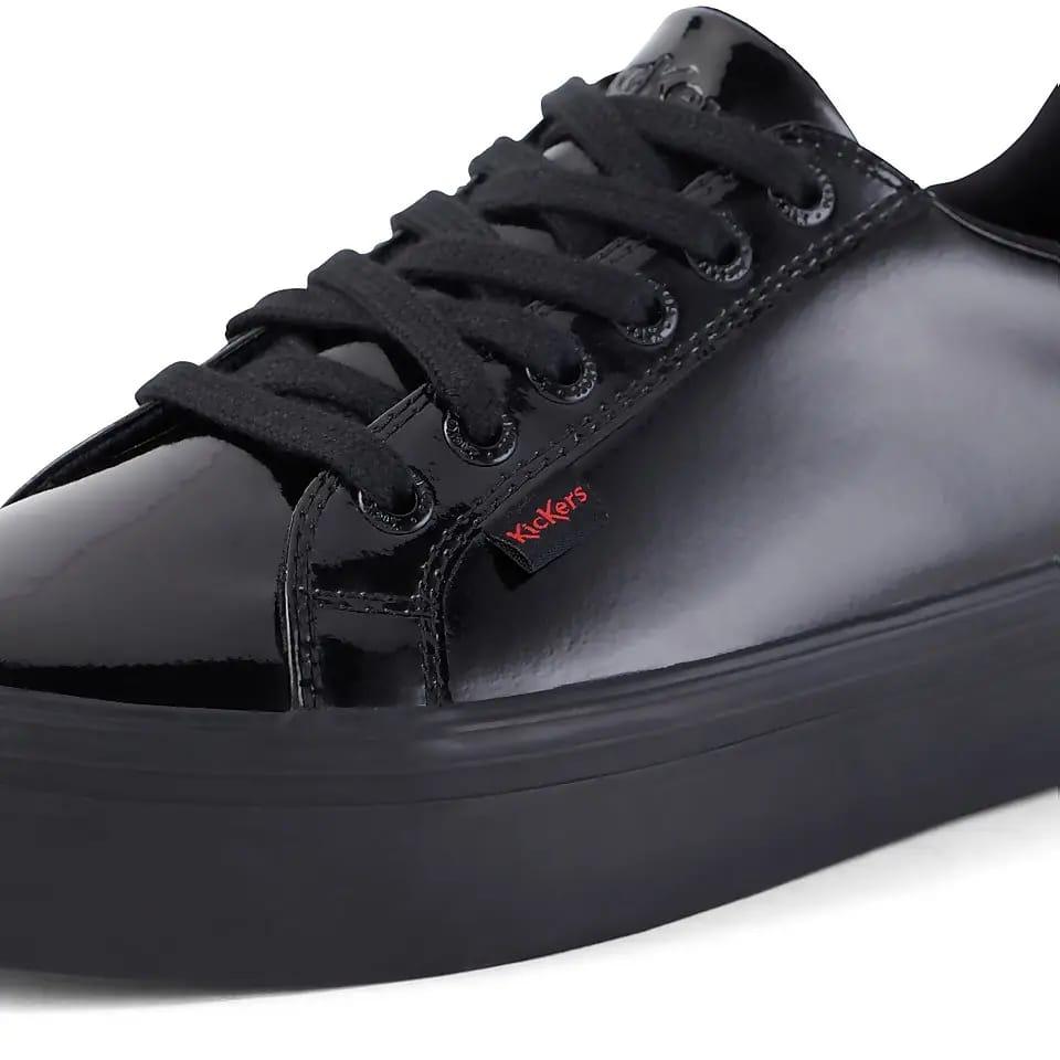 Kickers Adults Shoes Tovni Stack Patent Black Vegan 1 17226 Mersey Sports