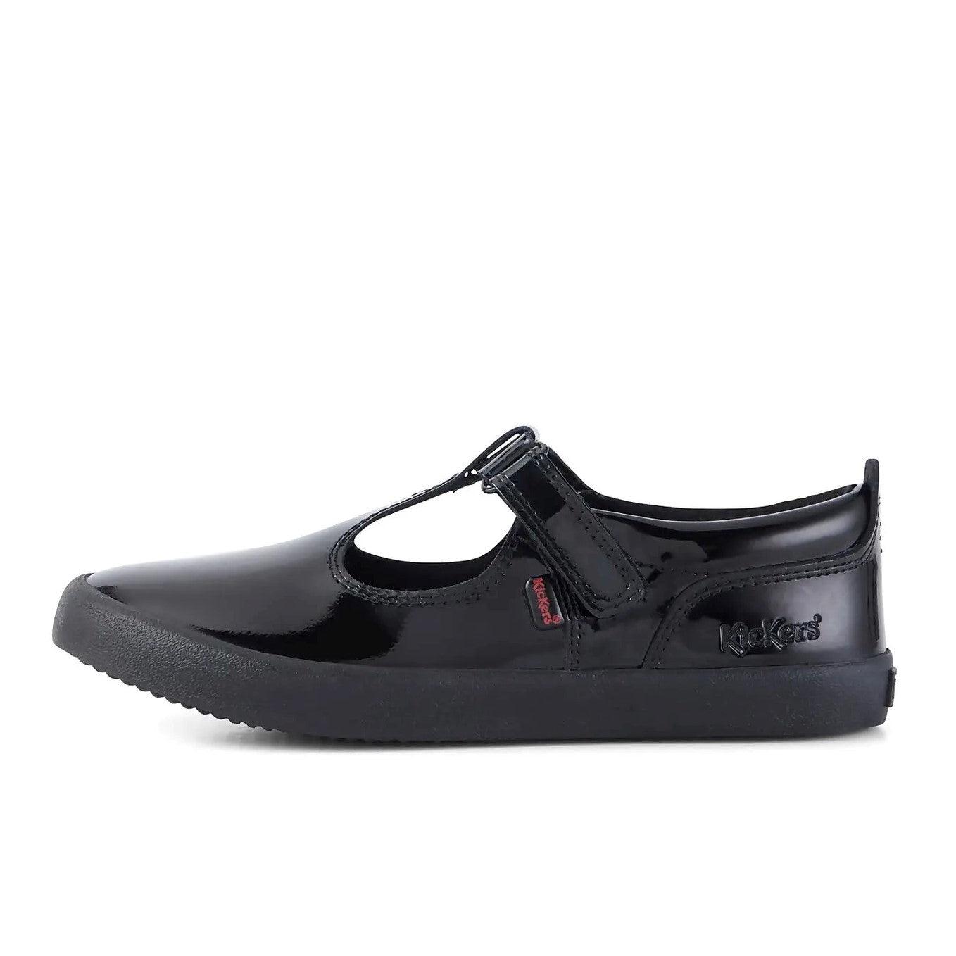 Kickers Girls Shoes Junior Kariko Velcro Black 1 14812 Mersey Sports