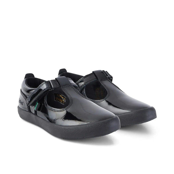 Mersey Sports - Kickers Girls Shoes Junior Kariko Velcro Black 1-14812