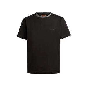 Mersey Sports - Missoni Mens T-Shirt Striped Collar Black UC22SL01 BJ0002 S90NM