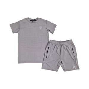 Mersey Sports - Montre Boys 2Pc Shorts & T-Shirt Set Grey Miller Gry