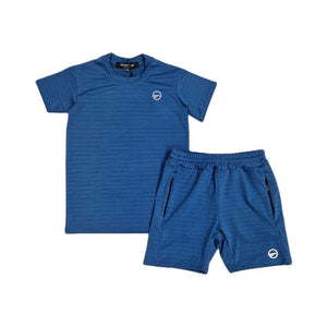 Mersey Sports - Montre Boys 2Pc Shorts & T-Shirt Set Turquoise Miller Turq