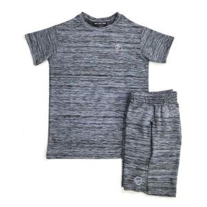 Mersey Sports - Montre Mens 2Pc Shorts & T-Shirt Set Grey V3