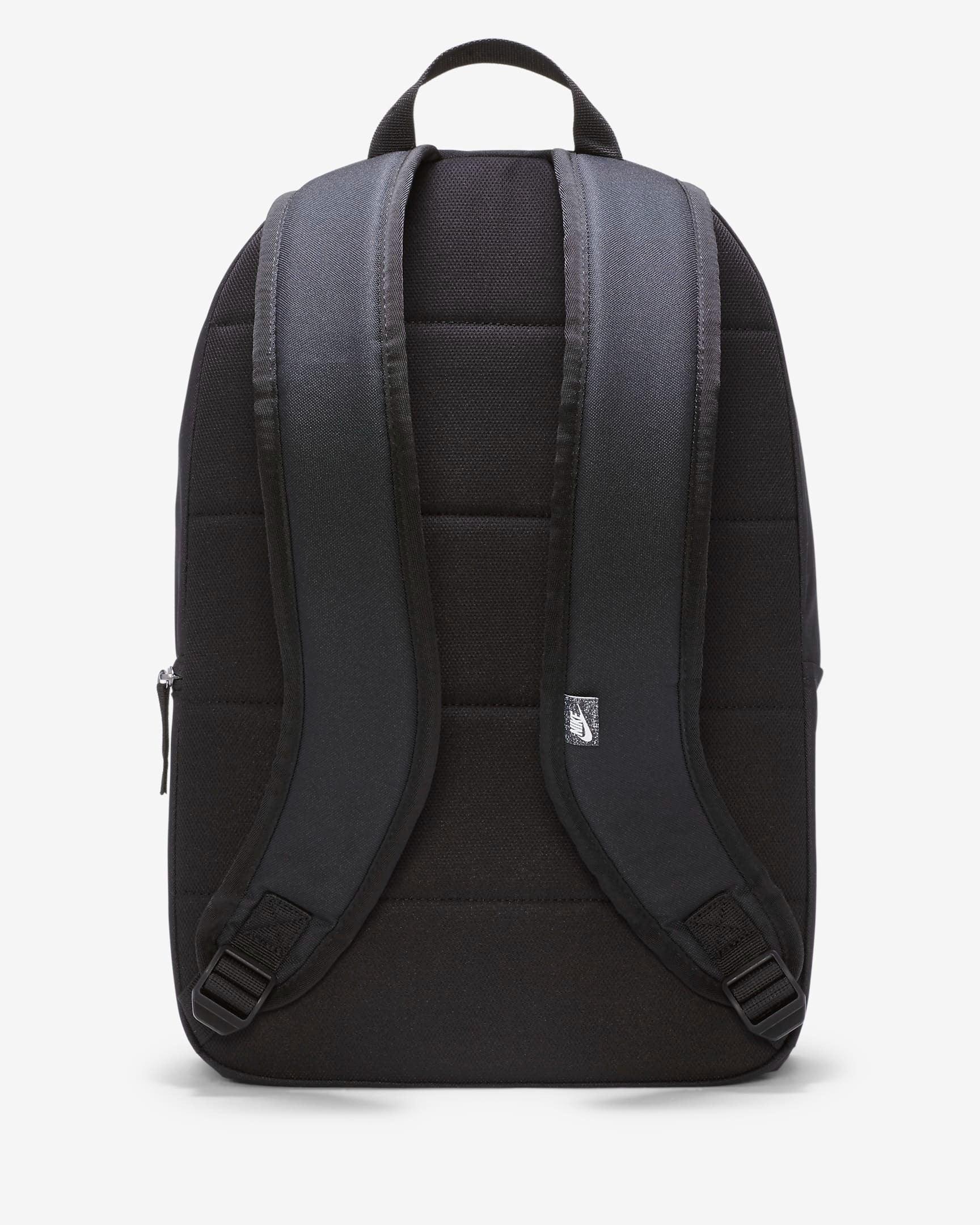 Nike Backpack Plain Logo Bag Black White BA5879 011 Mersey Sports