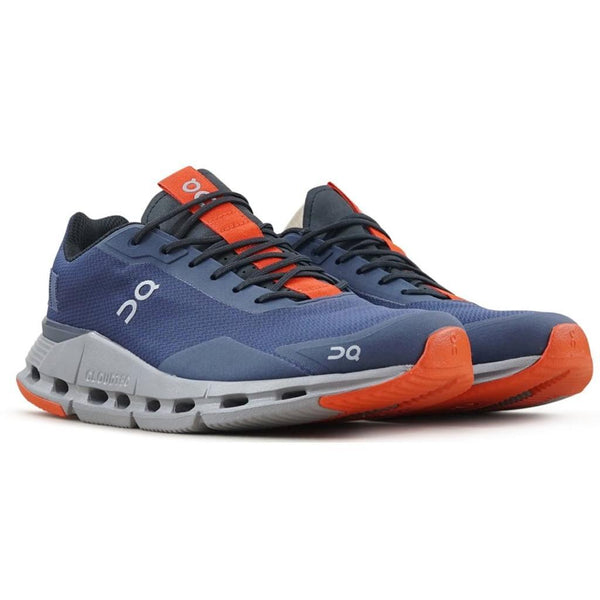 Mersey Sports - On Running Mens Trainers Cloudnova Blue/Red Form 26.98122