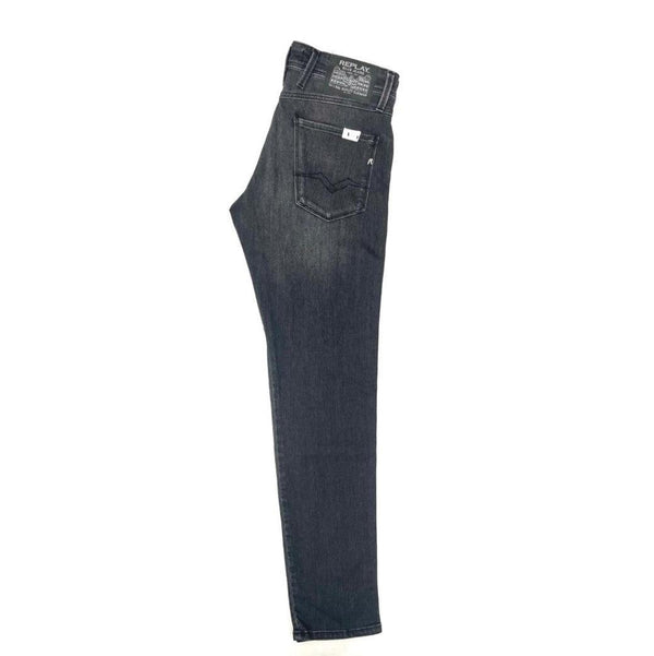 Mersey Sports - Replay Mens Jeans Anbass Slim Fit M914 Black 51A 404.097