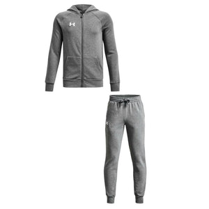 Mersey Sports - Under Armour Boys Tracksuit Rival Full Zip Grey 1379794 025