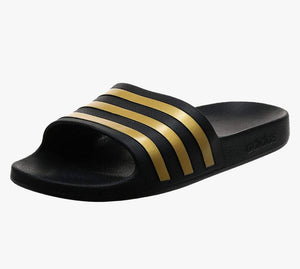 Mersey Sports - adidas Adults Unisex Sandals AdiletteAqua Black/Gold EG1758