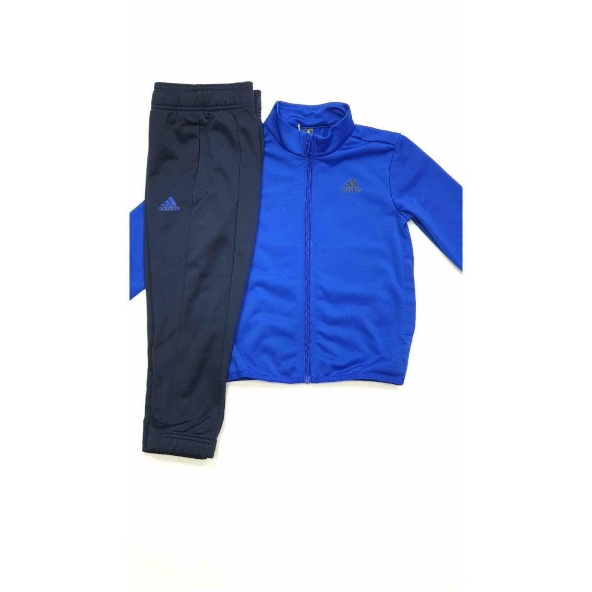 Boys navy hotsell adidas tracksuit