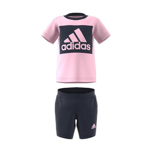 Mersey Sports - adidas Girls Jog Sui Infants Lin FT Jog Pink/Navy HM6588