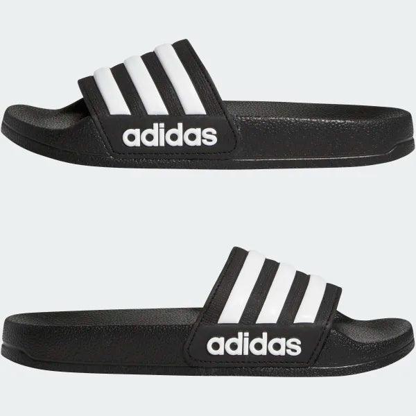 Mersey Sports - adidas Kids Sandals Adilette Shower K Black/White G27625