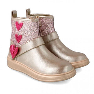 Mersey Sports - Agatha Ruiz Girls Boots Mat Hearts Silver 221961-B on