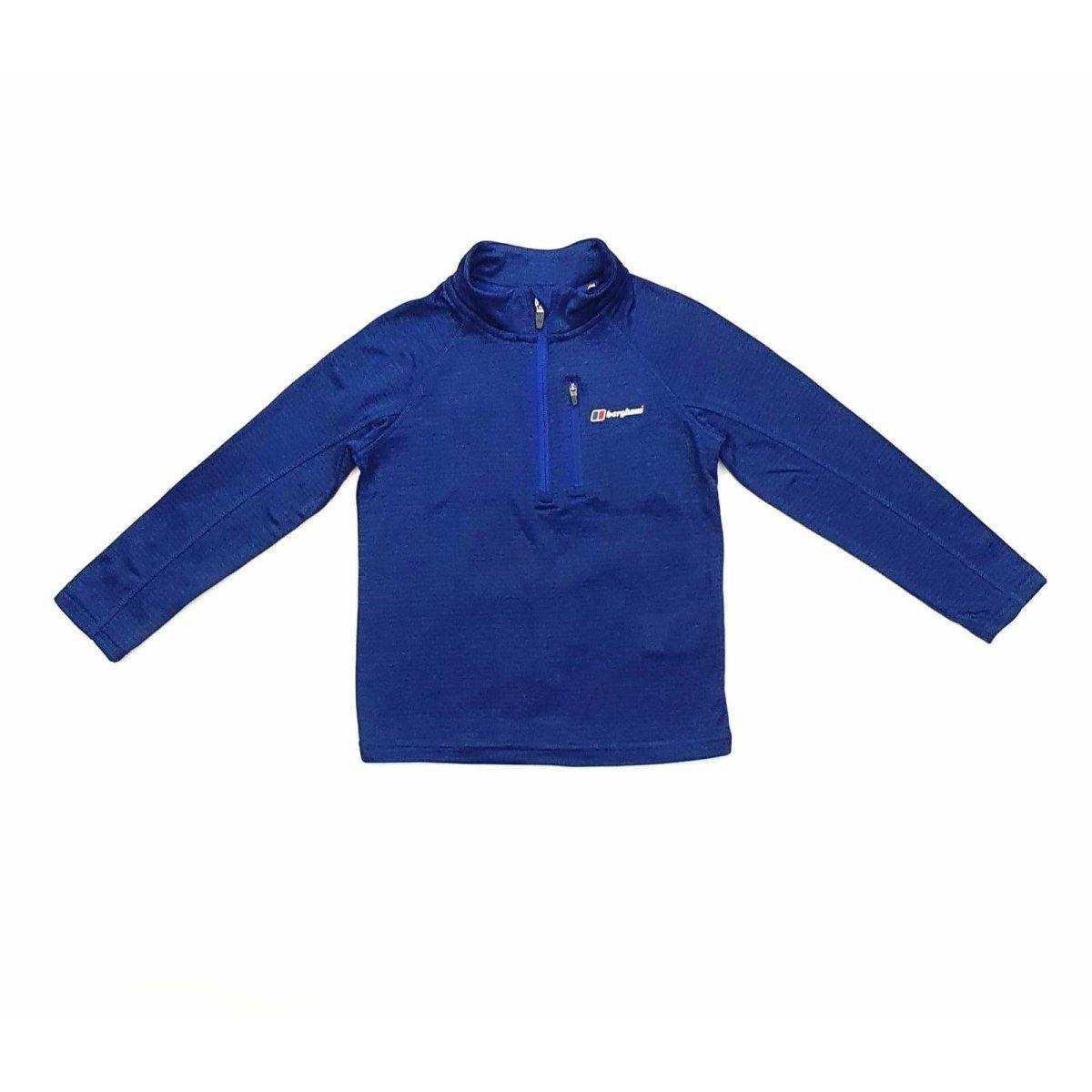 Berghaus Boys Top 1 2 Zip Grid Fleece Navy BGHTJ10086 BLU