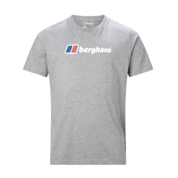 Mersey Sports - Berghaus Mens T-Shirt Big Logo Grey 4-A001111 GA0