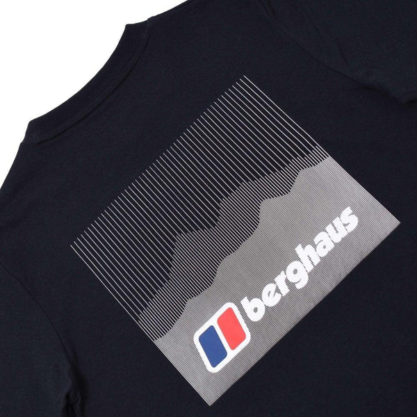 Mersey Sports - Berghaus Mens T-Shirt Calibration Black/White 4-A001592 BP6