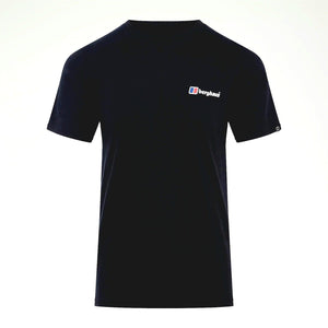Mersey Sports - Berghaus Mens T-Shirt Snowdon 2.0 Black/Blue 4-A001593 BP6
