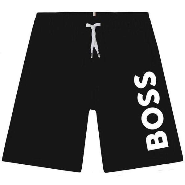 Mersey Sports - Boss Boys 2Pc Shorts & T-Shirt Set Grey/Black J25O05 A32 J24846 A32