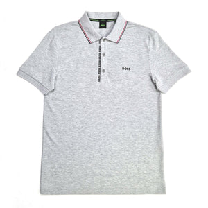 Mersey Sports - Boss Mens Polo Shirt Paule 4 Grey/Black 50469391 060