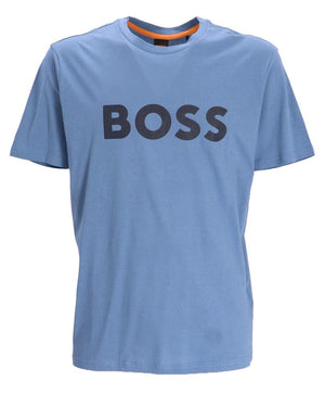 Mersey Sports - Boss Mens T-Shirt Thinking 1 Blue/Black 50481923 459