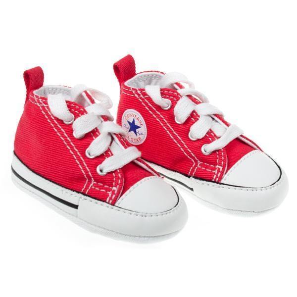 Mersey Sports - Converse Infants Trainers Crib Red 88875