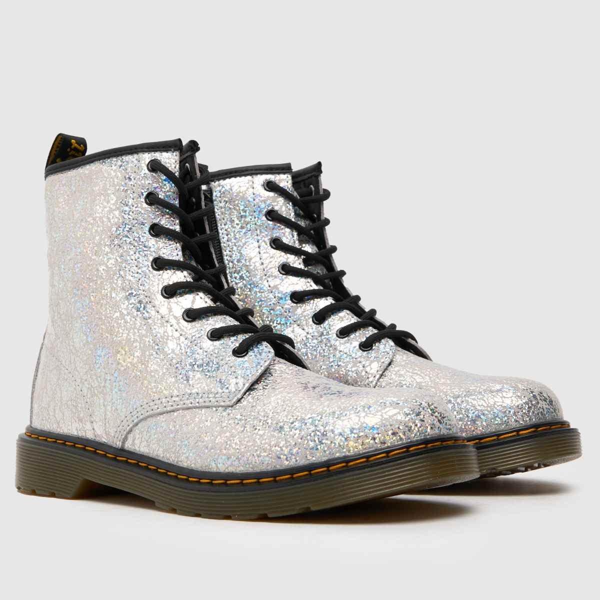 Dr Martens 1460 Y Girls Boots Silver 26107040 Mersey Sports