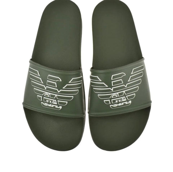 Mersey Sports - Emporio Armani Mens Sandals Flip Flops Green XVPS01 XN129 Q740